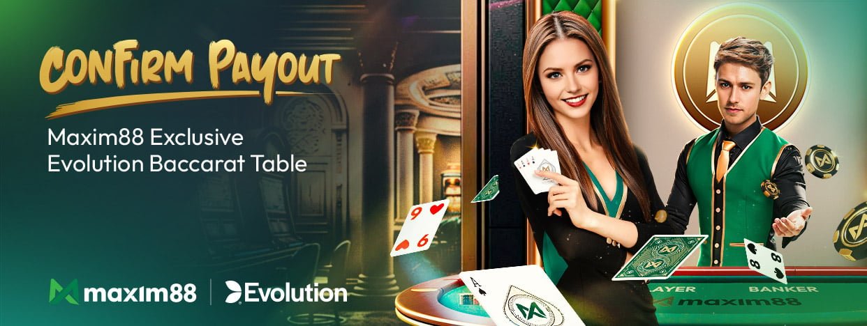 Maxim88 exclusive baccarat table promotion with live dealers